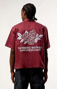 Pacsun Red Market Camp Shirt