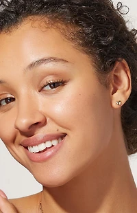 Ana Luisa Lev Stud Heart Earrings