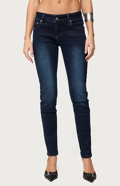 Edikted Eloise Low Rise Skinny Jeans