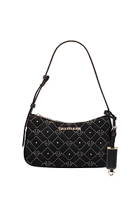 True Religion Studded Black Denim Shoulder Bag