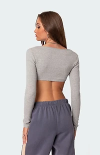 Edikted Routine Ribbed Crop Top