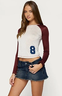 Edikted Julika Contrast Long Sleeve Top