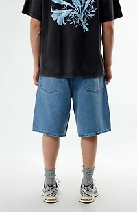 The Met x Pacsun Moon Flask Lily Baggy Denim Shorts