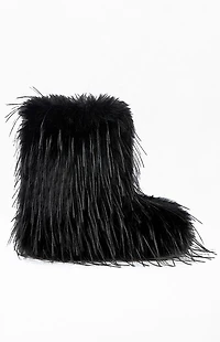 AZALEA WANG Women's Lenix Faux Fur Booties