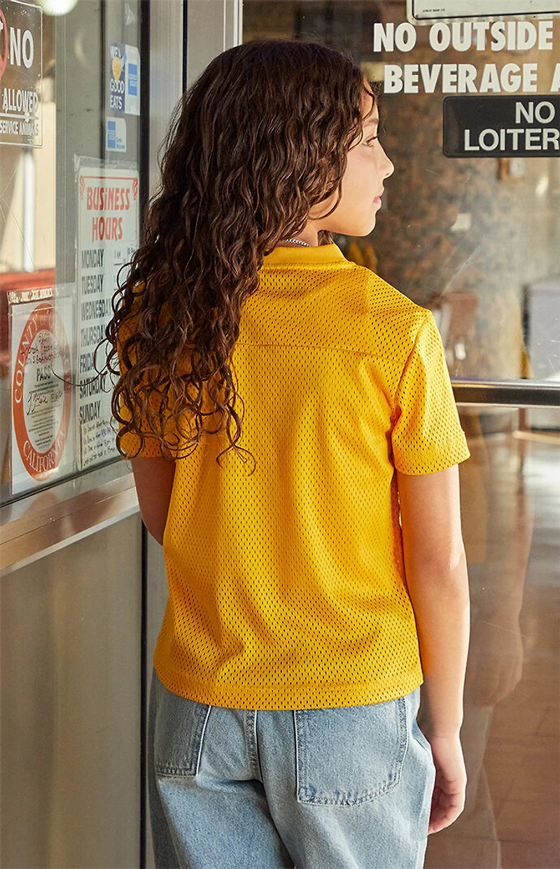 PacSun Kids Club Gold Mesh Soccer Jersey