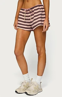 Edikted Blanchy Striped Shorts