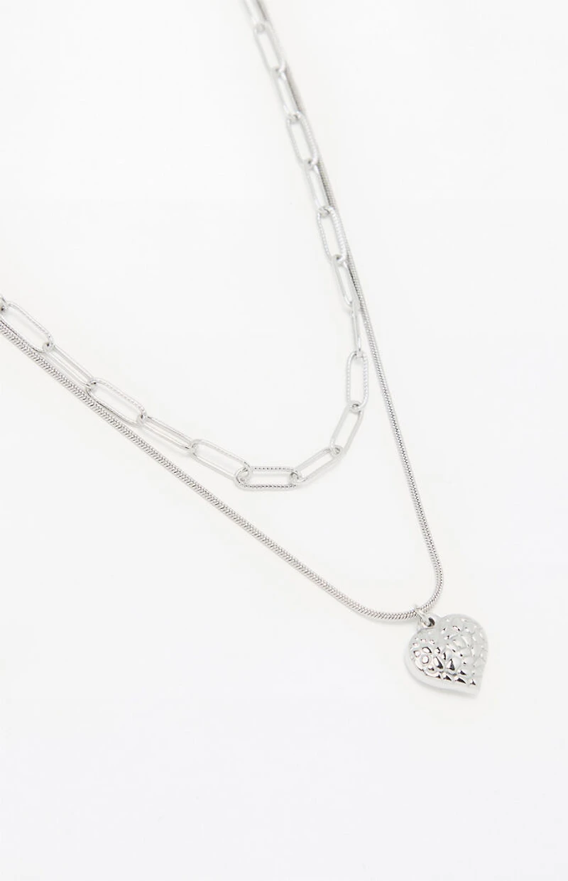 LA Hearts Heart Layered Necklace