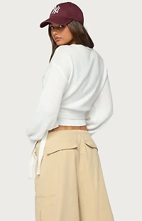 Edikted Stella Wrap Knit Cardigan