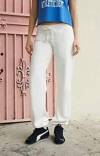 John Galt White Hilary Yoga Sweatpants