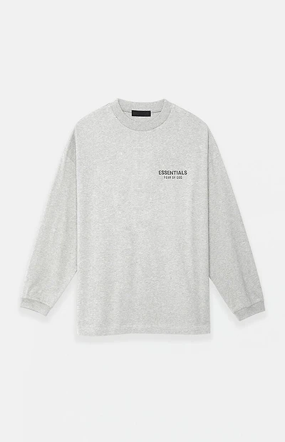 Fear of God ESSENTIALS Light Heather Grey Long Sleeve T-Shirt