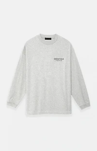 Fear of God ESSENTIALS Light Heather Grey Long Sleeve T-Shirt