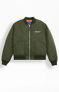Awake NY Quilted Patch Bomber Jacket