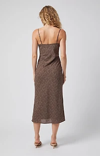 Beverly and Beck Daisy Floral Tie Front Midi Dress