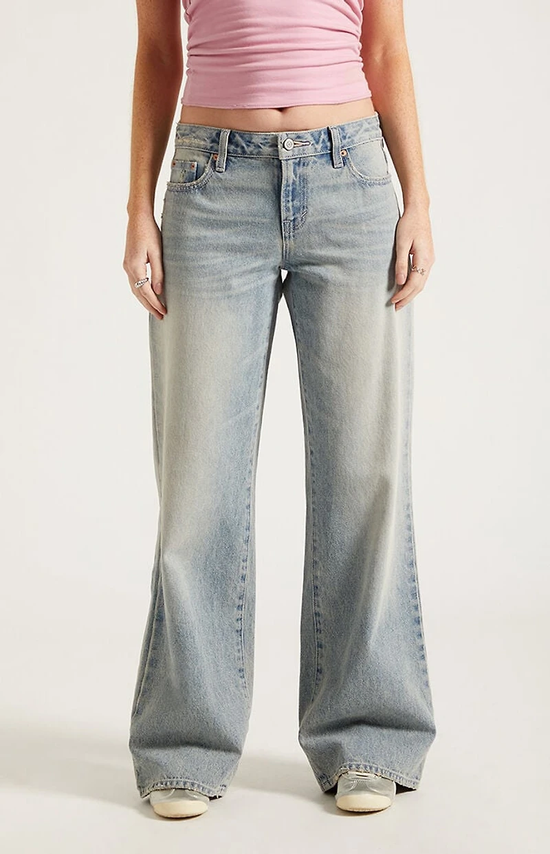 Pacsun Casey Low Rise Baggy Light Wash