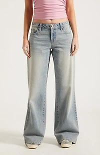 Pacsun Casey Low Rise Baggy Light Wash
