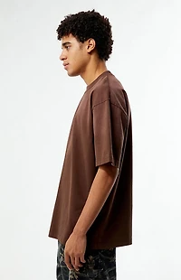 Pacsun Brown Premium Potassium Wash T-Shirt
