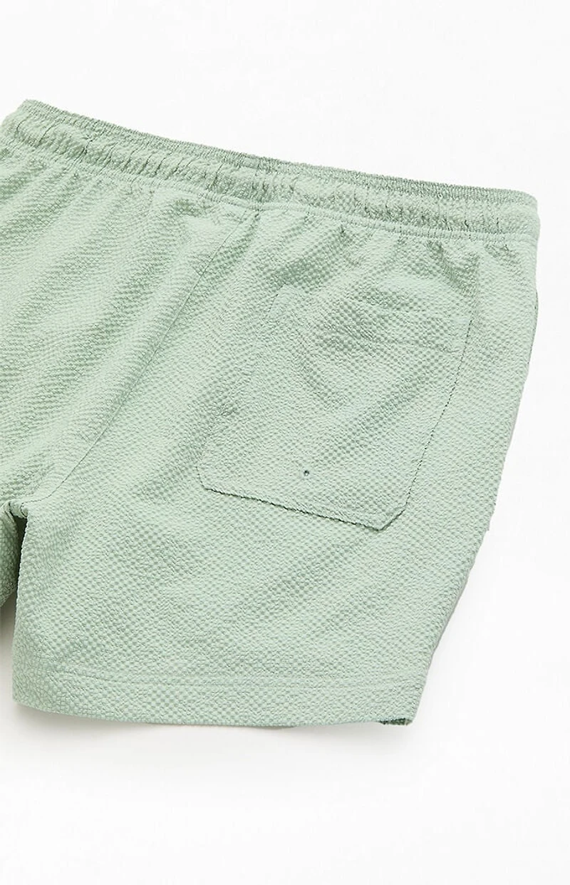 Pacsun Cali Seersucker 4.5" Swim Trunks