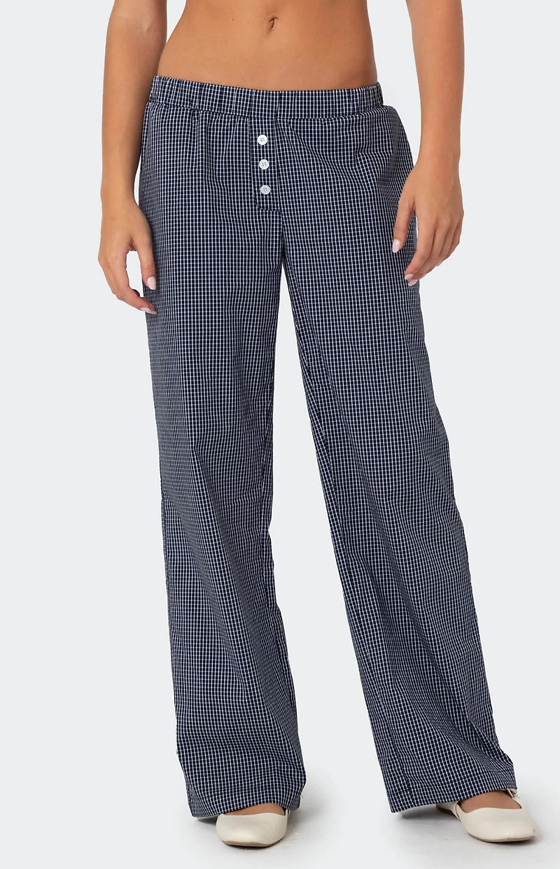 Edikted Ellery Checkered Pants