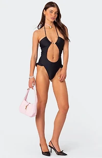 Edikted Nea Cut Out One Piece Swimsuit