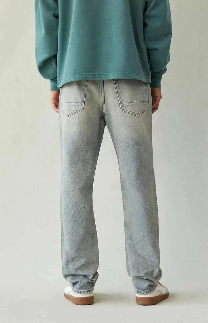 Pacsun Cade Straight Jeans Light Blue Tint