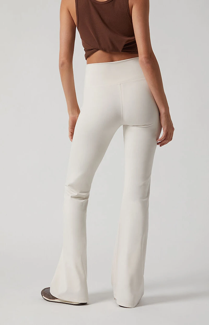 PAC 1980 WHISPER Active Ivory Franchise Flare Yoga Pants