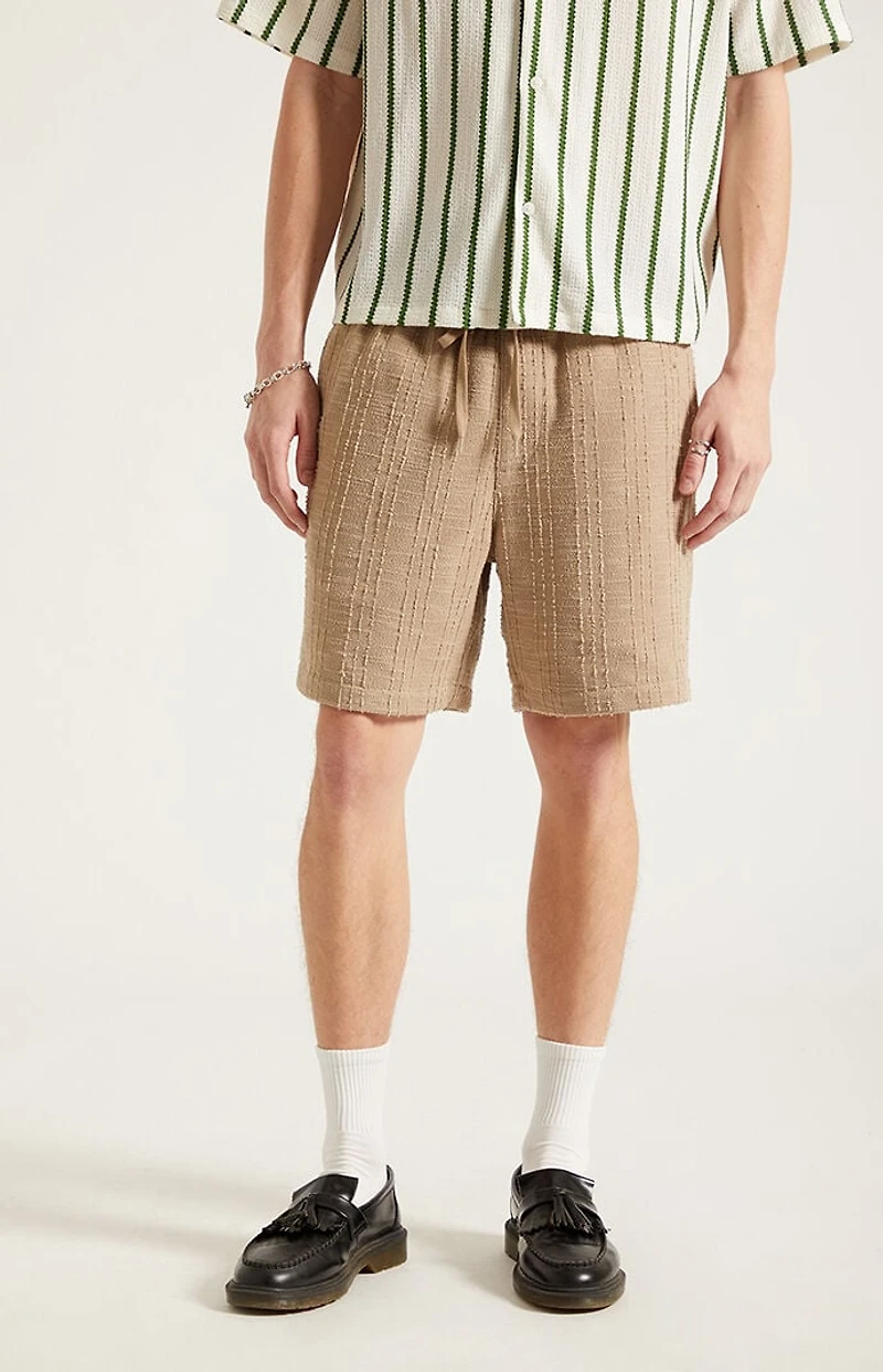 Pacsun Brown Textured Linen Shorts