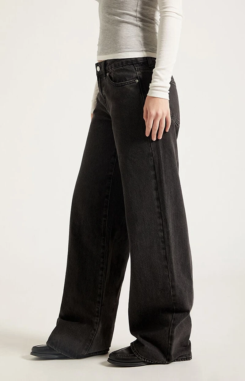 Pacsun Casey Low Rise Baggy Jeans Washed Black
