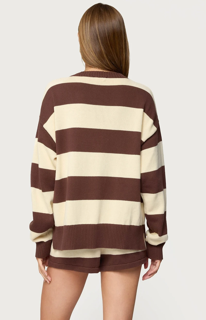 Edikted Riley Oversized Striped Sweater