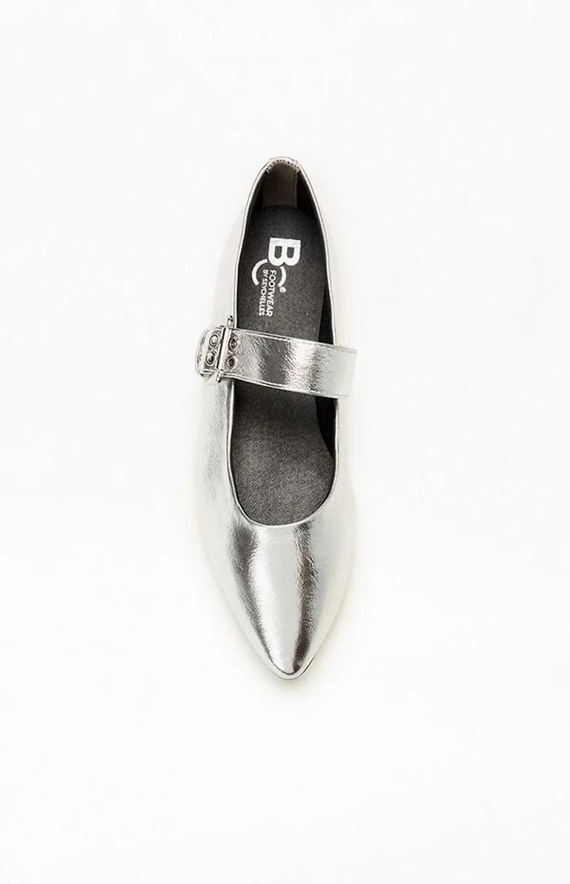 Seychelles Women's Silver Spinning Around Flats