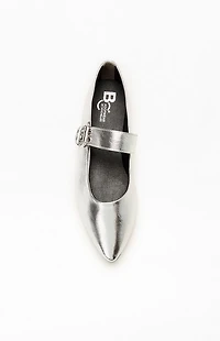 Seychelles Women's Silver Spinning Around Flats