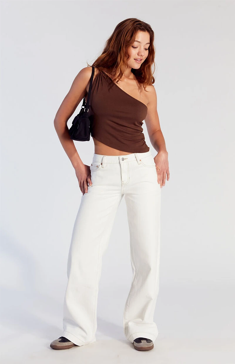 Pacsun Casey Low Rise Baggy Jeans Butterfly Stamp