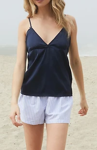 John Galt Navy Edith Tank Top