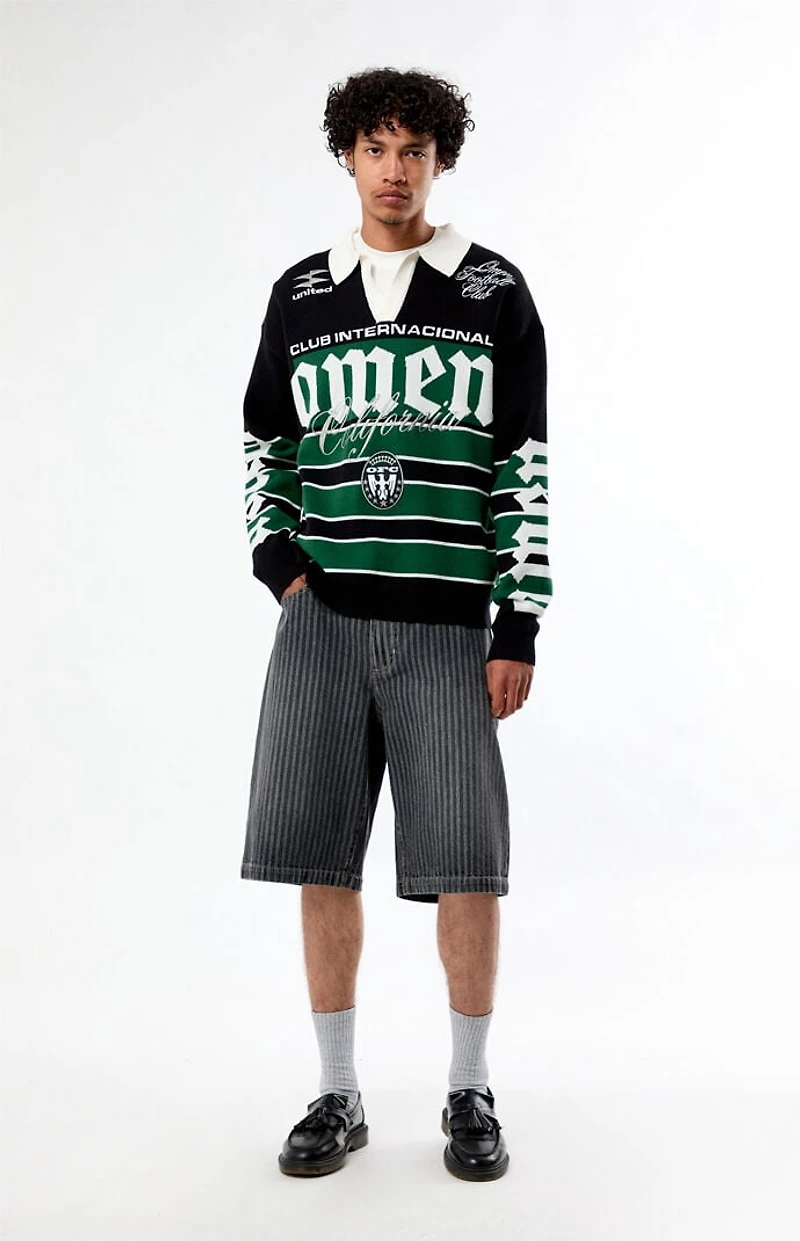 Pacsun Omen Long Sleeve Polo Sweater Shirt