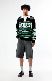 Pacsun Omen Long Sleeve Polo Sweater Shirt