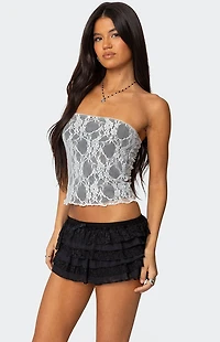 Edikted Allison Lace Tube Top