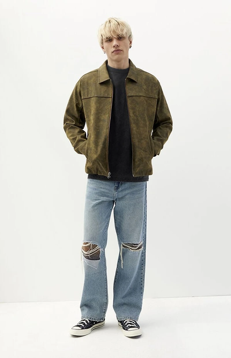 Pacsun Dylan Baggy Jeans Panel Medium Blue