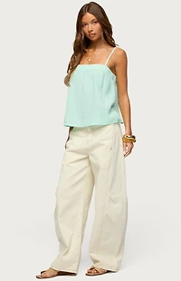 Edikted Sapphire Textured Tank Top