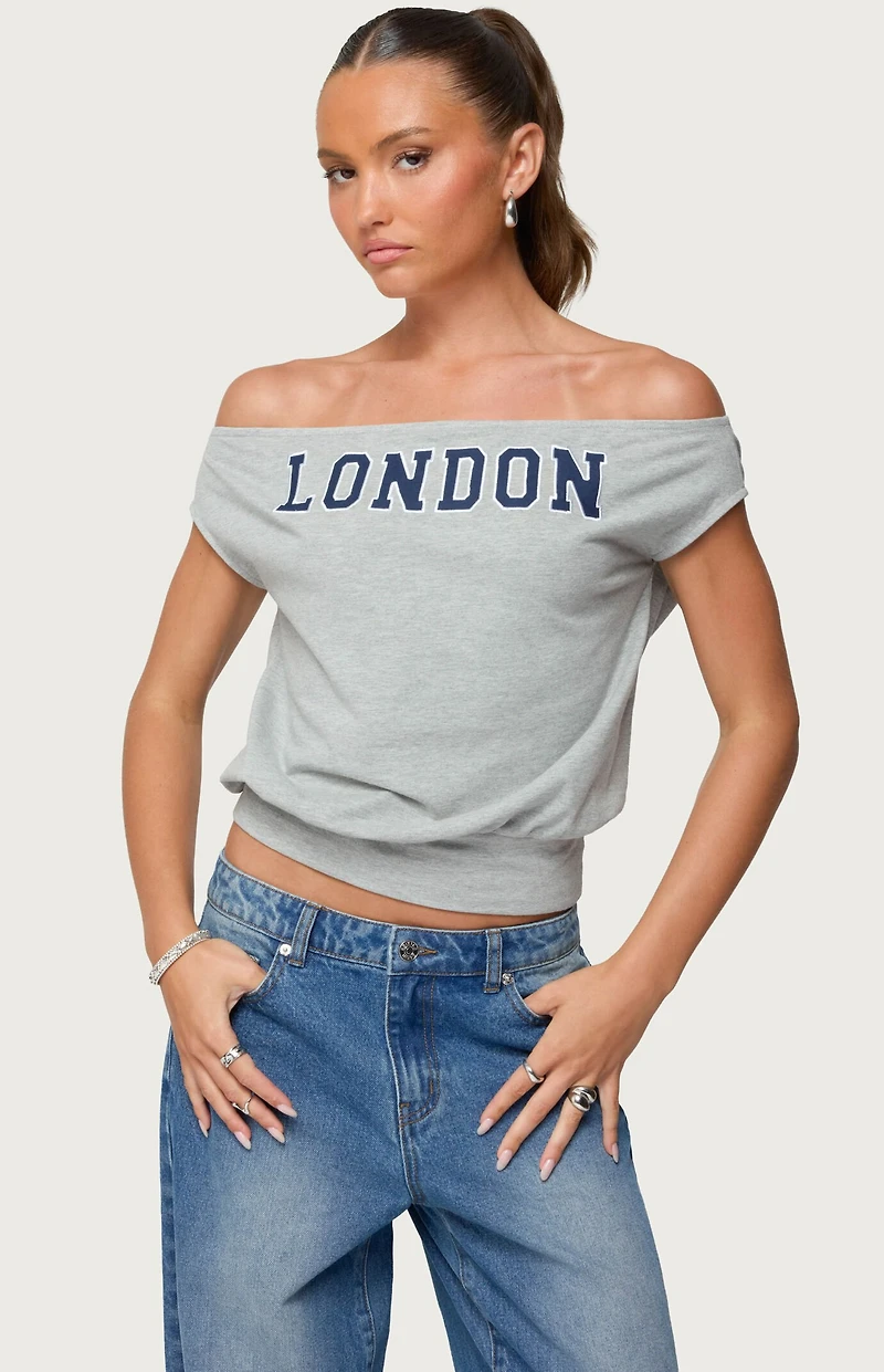 Edikted So London Off Shoulder Top