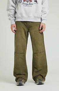 Pacsun Blake Extreme Baggy Jeans Cargo Carpenter Olive
