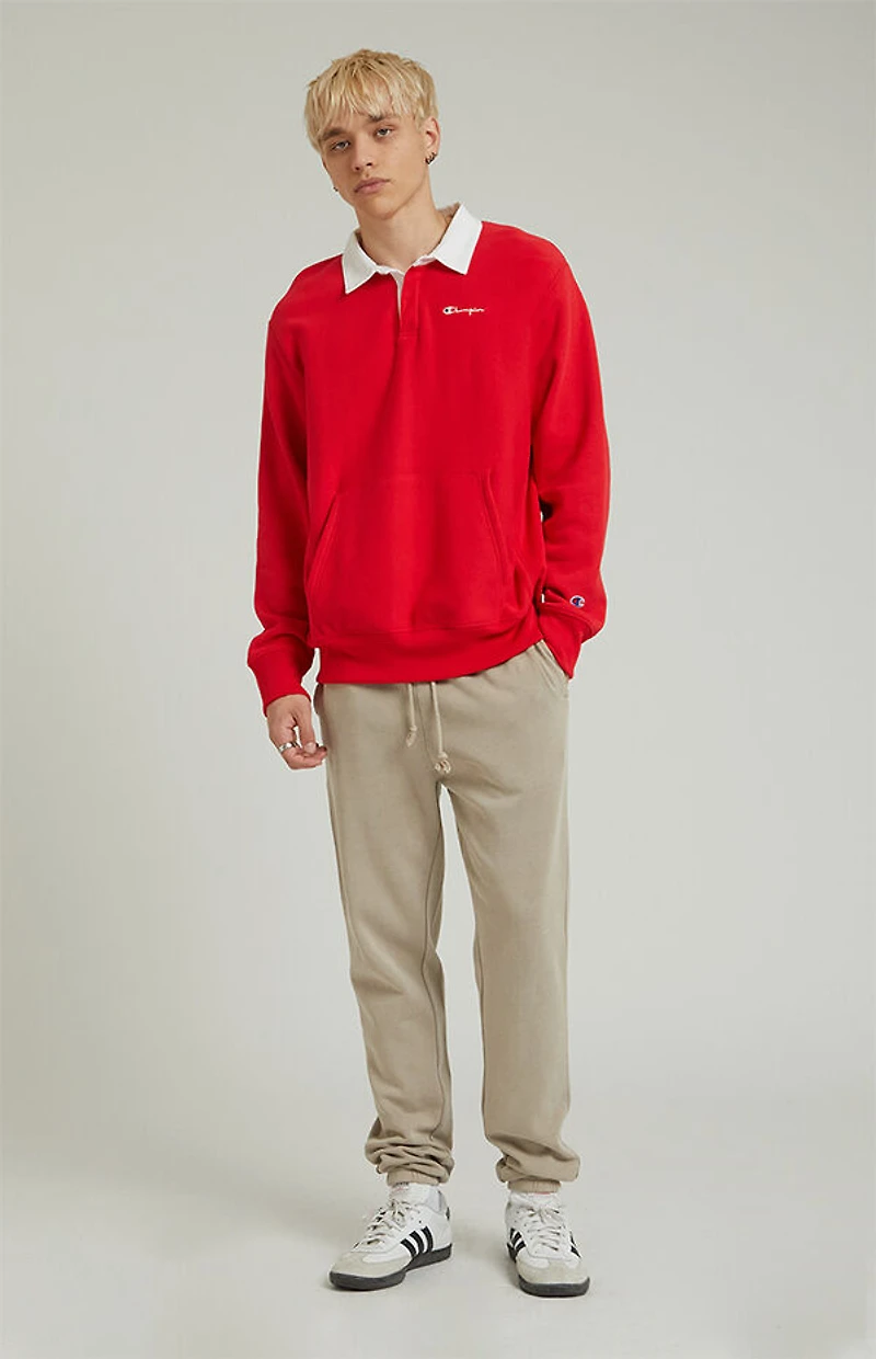 Pacsun Cream Fleece Sweatpants