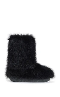 AZALEA WANG Women's Dipa Faux Fur Booties