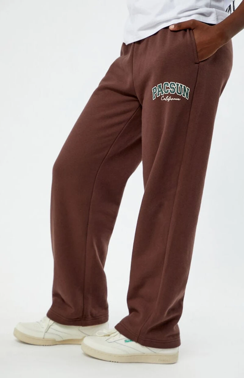 Pacsun Kids Brown Logo Baggy Sweatpants