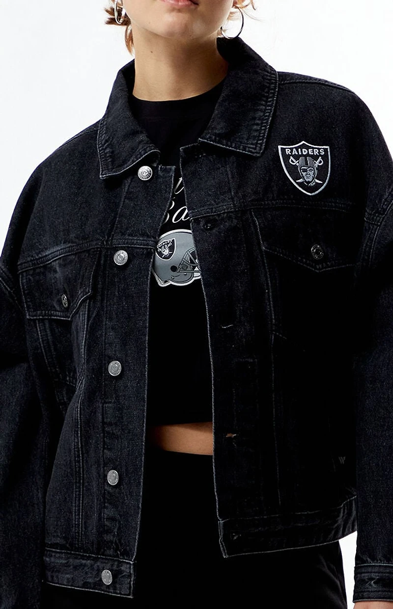 Wild Collective NFL x PacSun Las Vegas Raiders Denim Jacket