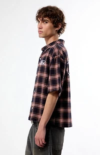 FORD Logo Flannel Short Sleeve Shirt