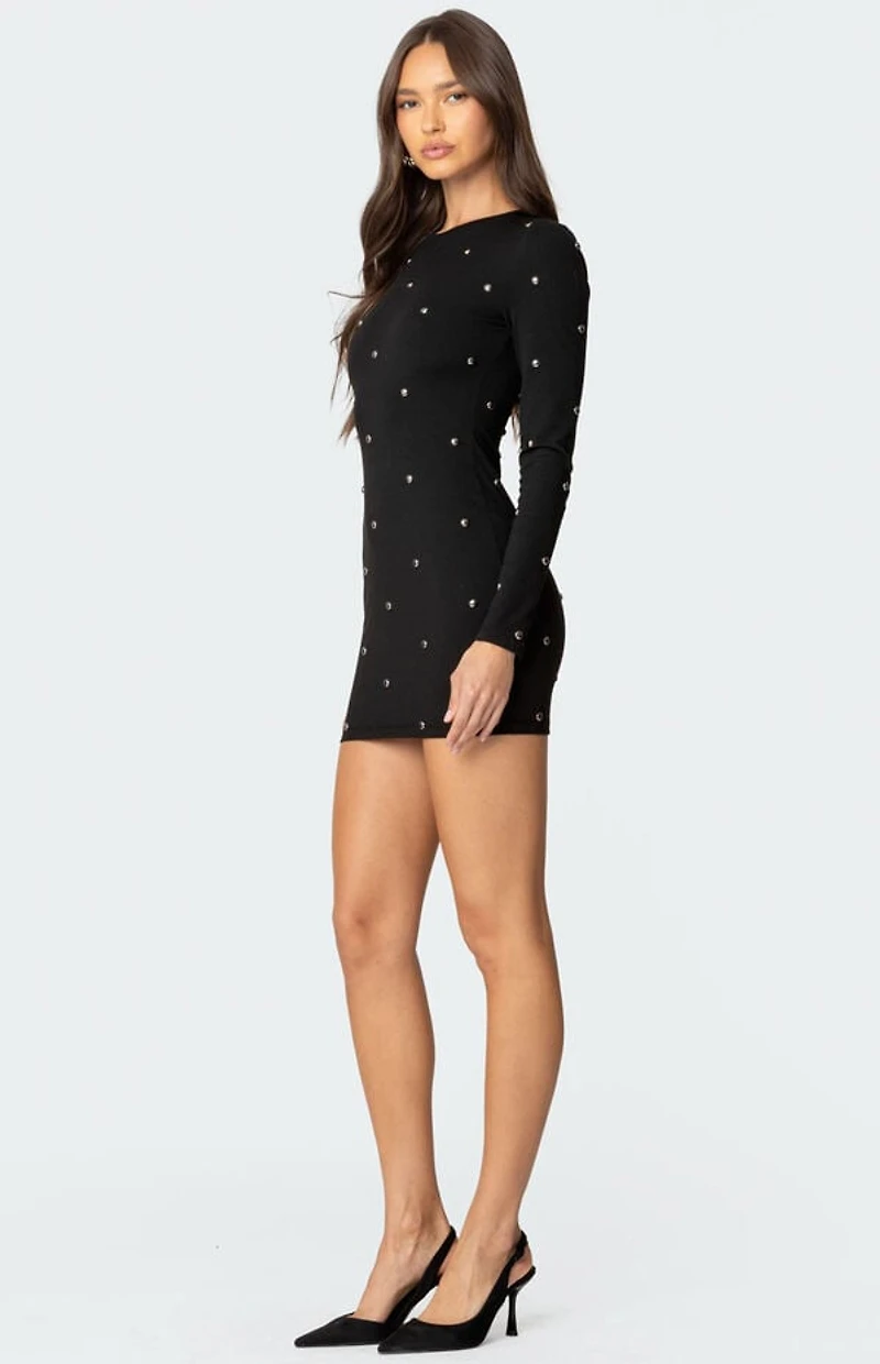 Edikted Solace Studded Mini Dress