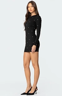 Edikted Solace Studded Mini Dress