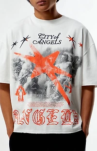 Pacsun City Of Angels Cropped Boxy T-Shirt