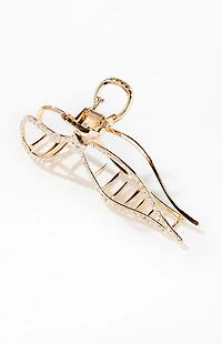 LA Hearts Rhinestone Bow Hair Claw Clip
