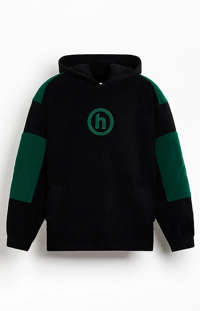 Hidden NY Black & Green Polar Fleece Hoodie