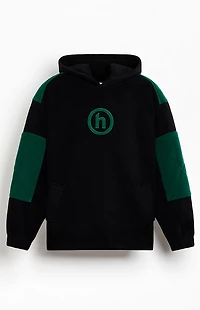 Hidden NY Black & Green Polar Fleece Hoodie